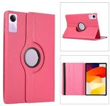 Caseous 360 Rotate Synthetic Leather Flip Cover Case for Realme Pad Mini 8.68 inch (Pink)