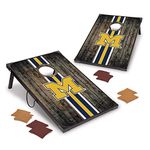 Wild Sports NCAA Michigan Wolverines 2' x 3' MDF Deluxe Cornhole Set - with Corners and Aprons, Team Color