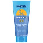 Coppertone Complete SPF 30 Sunscreen Lotion, Lightweight and Moisturizing Sunscreen, Water Resistant Face and Body Sunscreen Broad Spectrum SPF 30 UVA/UVB Protection, Oxybenzone Free, 148mL