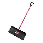 Bully Tools 92817 Steel Snow Pusher with Fiberglass D-Grip Handle, 24"