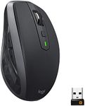 Logitech MX Anywhere 2S Bluetooth Edition Wireless Mouse - Use On Any Surface, Hyper-Fast Scrolling, Rechargeable, Control Up to 3 Apple Mac and Windows Computers and Laptops