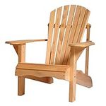 Adirondack Wooden Outdoor Patio Chair Fire Pit Garden Beach Lawn Seating Muskoka Cape Code Yard Chairs (Pine Unfoldable)