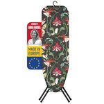 Bartnelli Ironing Board | Vintage Design by Anna Handel, Effortless Ironing | 13x43 Space-Saving with Smart Folding & Hanging, Comfortable Ironing with Thick Padding & Eco-Friendly Cover, Black