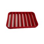 COLLBATH Silicone Baking Rack Trivet Roaster Racks Oval Roasting Rack Silicone Loaf Pan Cooking Meat Rack Meat Rack for Roasting Pan BBQ Grills Roast Rack Micro-Wave Oven Cooking Rack, V040407SI5L