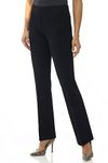 Rekucci Women's Secret Figure Pull-On Knit Bootcut Pant w/Tummy Control (12, Black)