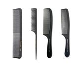 LIANRISES 4 Pieces Hair Combs Hair Cutting Comb Tail Comb Fine Tooth Comb Cutting Comb Black for Women Men