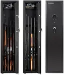 Towallmark Gun Safe, Gun safes for Home Rifle and Pistols, Quick Access Rifles Shotguns Gun Cabinets,5-6 Rifle Safe, with Removable Gun Racks and Pistol Lock Box, Removable Storage Shelf