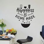 Sticker Studio Happiness Home Made Wall Sticker and Decals Vinyl,Black (58 Cm X 51 Cm)