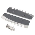 2 Pack Replacement Ice Augers For Ice Fishing For Quantum, And For Rocket Auger, 8 Inches Stainless Steel Ice Auger Drill Attachment With Pointed And Serrated Edge