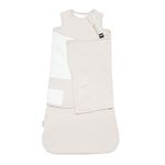 KYTE BABY Sleep Bag Swaddler with Dual Zipper, Removable Velcro Band, Rayon Made from Bamboo Transitional Nursery Essential, 1.0 TOG, (Oat)