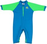 Nozone Fiji Sun Protective Baby Swimsuit in Smurf Blue/Lime, 0-6 Months