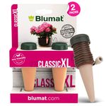 Blumat XL Classic Plant Watering Stakes | for Everyday Home or Vacation Use | Indoor or Outdoor Water Spikes for Plants | Automatic Drip Irrigation (2 Pack XL)