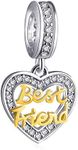 18k Gold Best Friend Dangle Charms 