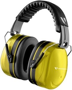 Vanderfields Casque anti bruit adulte pour bruits de chantier forts et champ de tir, Facilement réglable pliable protection auditive avec atténuation de 32dB SNR pour milieu bruyant ou stressant