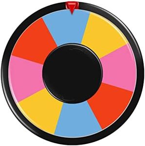 AZDVZD 8 Inch Table Spinning Wheel,Double-Sided 8/16 Slot Color Prize Wheel,Dry Erase Spin Wheel for Fortune Spinning Game,Trade Show, Holiday Activities,Party Pub,Home Education