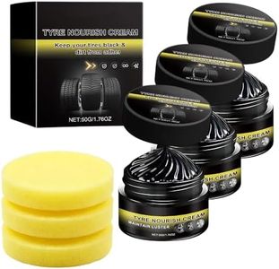 Powerful Wheel Cleaning Refurbish Wax, 2026 New Tire Polish with Sponge, Tire Conditioner for Auto Detailing, Long-Lasting Tyre Nourish Cream, Tire Shine Gel for Vehicles (3)