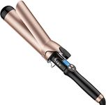 2 Inch Extra Long Barrel Curling Iron for Long Hair, Large Barrel Curling Wand Ceramic Tourmaline Dual Voltage