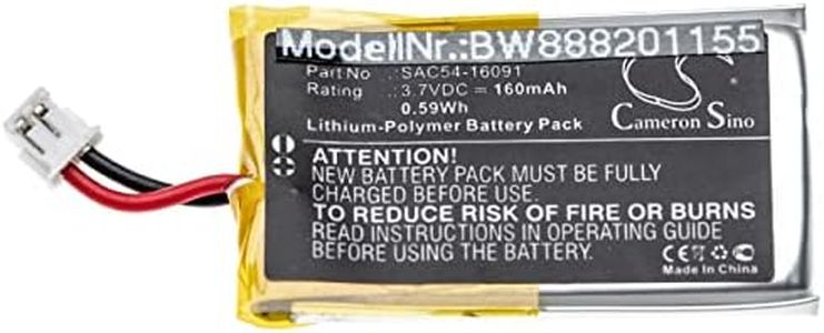 vhbw batteria sostituisce Sportdog SAC54-16091 per collare per cani, dog trainer (160mAh, 3,7V, Li-Poly)