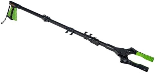 PikStik 36 in Black Folding Grabber Reacher Tool for Seniors - Green Gripper with Magnets - Perfect Surgery Recovery Items & Mobility Aids for Elderly - Medical Supplies - Trash Picker Upper Grabber