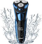 Electric Razor Shavers for Men Cordless Rechargeable with Pop-up Trimmer IPX7 Waterpfoof Travel Lock