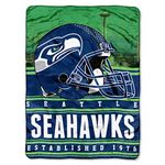 Northwest NFL Seattle Seahawks Unisex-Adult Silk Touch Throw Blanket, 60" x 80", Stacked