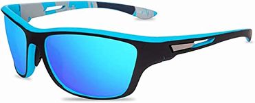 Black Jones Polarized Sports Sunglasses for Men Driving Cycling Fishing Sun Glasses 100% UV Protection Goggles