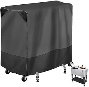 MBOOM Patio Cooler Trolley Cover,Rolling Cooler Cart Cover Fits Most Patio Ice Chest Party Cooler ,Waterproof, Dustproof and Sunscreen（34L x 19W x 31H in）