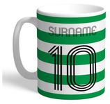 Personalised 'Retro Shirt' Design 11oz Mug for Celtic FC Fans, Great for Celtic Football Supporters, Ceramic Tea Coffee Mug