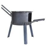 Portable Detachable Coal/Wood Stove, Multifunctional Smokeless Cooking Cast Iron Stove, Mobile Indoor/Outdoor Camping, Rural Heater,Diameter 25CM