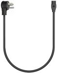 GetInLight Up-Angled Plug Power Cord for IN-0202, IN-0207 and IN-0210 Series, Black, 12-Inch, PC1-12-BK