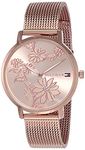 Tommy Hilfiger Quartz Analog Rose Gold Dial Stainless Steel Strap Watch for Women-NETH1781922