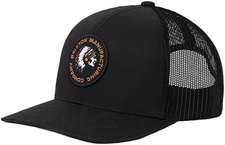 BRIXTON Rival Stamp X MP Trucker Cap Baseball Curved Brim, Black, One Size