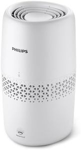 Humidificateur par Evaporation Philips Série 2000, Humidification, 99,97% Moins de Bactéries, Réservoir d'Eau de 2L, 190 ml/h, pour Pièces jusqu'à 31 m², Ultra Silencieux (32 dB), Blanc (HU2510/10)