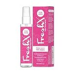 FreshX for HER Toilet Paper Spray | Feminine pH Balanced | Turns Toilet Roll Into Moist Flushable Wet Wipes | Rosewater & Geranium Oil Scent