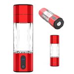 Hydrogen Water Bottle, Portable Hydrogen Water Ionizer Machine, Rechargeable Hydrogen Rich Water Glass Cup Water Ionizer Machine for Home and Fitness Daily Drinking