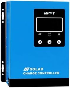 Giantz 60A MPPT Solar Charge Controller, Auto 12V/24V/36V/48V Chargers Panel Controller Intelligent Regulator Battery Regulator, Adjustable LCD Display Temperature Sensor Blue