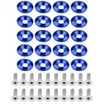 Keenso Washer/bolt Engine Dress Up Kit, 20 Pcs Aluminum Bumper Fender Washer Bumper Washer Bolt Engine Bay Dress Up Kit