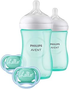 Philips AVENT Natural Baby Bottle with Natural Response Nipple, Teal Baby Gift Set, SCD837/02