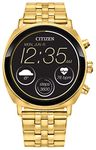 Citizen CZ Smart 41MM Gold Stainless Steel Casual Smartwatch with YouQ App Featuring IBM Watson® AI and NASA Research, Touchscreen, Wear OS by Google, HR, GPS, Activity Tracker, Amazon Alexa™ - IPX6