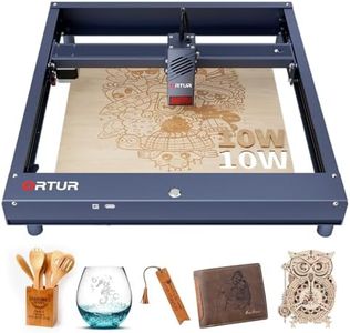 ORTUR H10 Graveur Laser - 10W CNC Machine à Gravure Laser,Laser Haute Puissance de sortie avec Arrêt d'Urgence,Machine de Découpeur à Gravure pour Bricolage Bois Métal Verre Acrylique Cuir