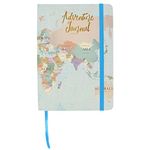 My Travels Adventure Hardback Journal A5 Notebook Map Design