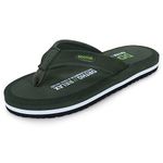 DOCTOR EXTRA SOFT Slipper for Men's || Diabetic & Comfortable || Skid Resistant || Lightweight || Comfortable Footbed || Memory Foam Bounce Back Technology || Flip-Flop & Sliders D-32-Olive-10 UK