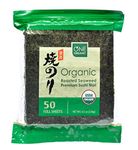 ONE ORGANIC Sushi Nori Premium Roasted Organic Seaweed (50 Sheets)