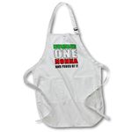 3dRose Apron, White, Full