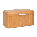 Alhom Bread Box/Keeper/Holder/Bin for Kitchen Counter, Countertop, Bread Storage Container, Stainless Steel, Vintage, Metal, Wood Grain Design