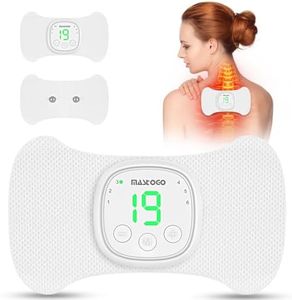 Wireless TENS Unit Muscle Stimulator - 6 Mode 19 Intensity with On Screen Display Massager - MASTOGO EMS Muscle Stimulator Machine Used to Relieve Back, Sciatica, Shoulder Pain