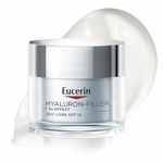 Eucerin Hyaluron-Filler Day Cream SPF 15 50ml, Anti-Ageing Facial Moisturiser with 3x Effect Formula for Visible Wrinkle Reduction, Firming Cream for Mature Skin, With Hyaluronic Acid
