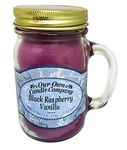 Our Own Candle Company Black Raspberry Vanilla Scented Mason Jar Candle, 100 Hour Burn Time, Made in The USA - 13 Ounces