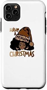 iPhone 11 Pro Max Have A Melanated Christmas Black Mrs. Claus Melanin Santa Case