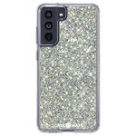 Case-Mate Samsung Galaxy S21 FE 5G Case - Twinkle Stardust with 10ft Drop Protection & Wireless Charging - Luxury Bling Glitter Case for Samsung Galaxy S21 FE 5G - Shock Absorbing, Anti Scratch Tech